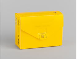 Картотека UniqCardFile Standard 40 GEN2 для 100 карт (жёлтая)