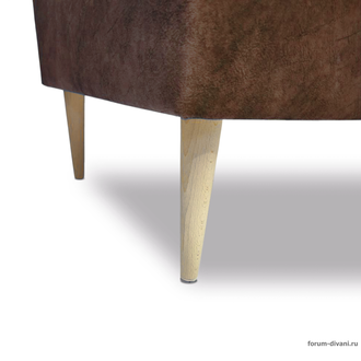 Кухонный ДИВАН "ФОРУМ-8Б" с боковой спинкой, Коричневый левый