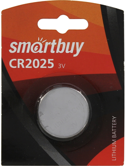 Батарейка CR2025 литиевая Smartbuy SBBL-2025-1B 3V 1 шт