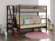 Двухъярусная кровать с диваном и угловой лесенкой ФМ - М3  (190х90 и 190х120) + 350 бонусов