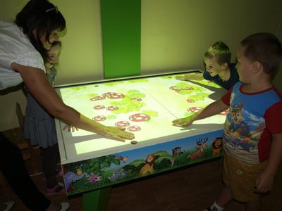 Интерактивная песочница Sandbox два в одном умный стол
