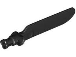 Technic Rotor Blade Small with Axle and Pin Connector End, Black (99012 / 6442361)