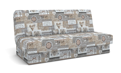 ДВУСПАЛЬНЫЙ РАСКЛАДНОЙ ПРУЖИННЫЙ ДИВАН-КРОВАТЬ ПАРМА, МЕТАЛЛОСКЕЛЕТ, СО СПАЛЬНЫМ МЕСТОМ И МЕХАНИЗМОМ АККОРДЕОН ДЕШЕВО