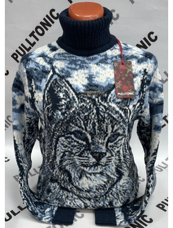 Свитер женский Рысь красавица 03 черный