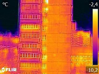 Картинка. Образец термограммы снятой на Flir C3