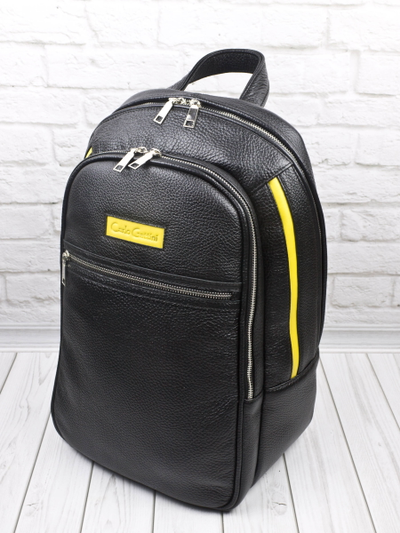 Кожаный рюкзак Mantovano black (арт. 3109-01)
