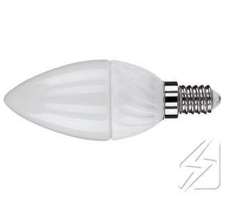 Лампа со светодиодами свеча С37  220V   5W  цоколь E14 2700к