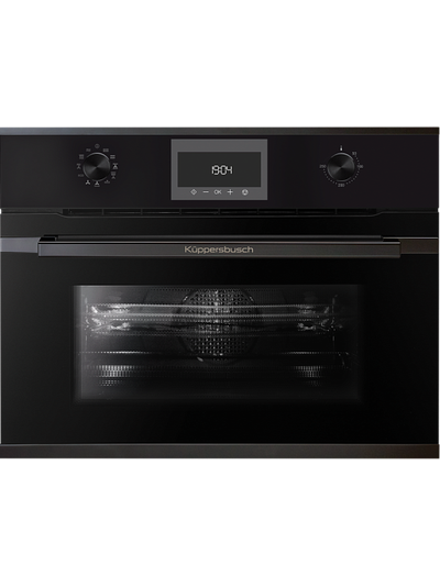 Компактный духовой шкаф с микроволнами Kuppersbusch CBM 6330.0 S2 Black Chrome