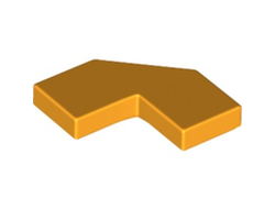 Tile, Modified Facet 2 x 2, Bright Light Orange (27263 6166896 6490804)