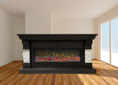 Линейный камин Дублин BL M2 с очагом Beverly 1000