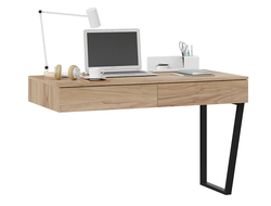 Детская ПОРТО - Стол письменный (с ящиками) Графит/Яблоня Беллуно