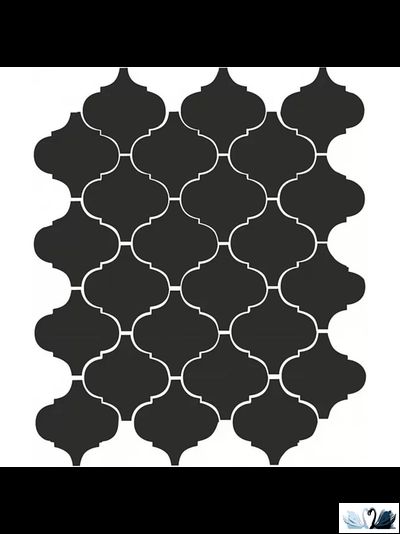 Плитка настенная Kerama Marazzi Арабески 26 х 30 см черная глянцевая купить в магазине Marysя