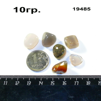 Агат серый натуральный арт.19485: россыпь для декорирования