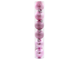 Набор из 6-ти пластиковых шаров, 5 см, цвет-розовый 100032