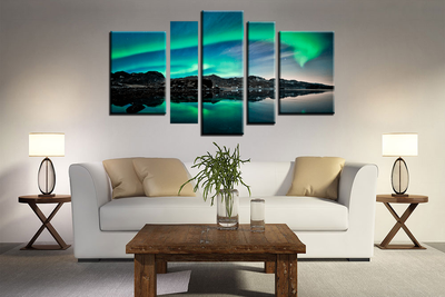 Модульная картина "Северное сияние"