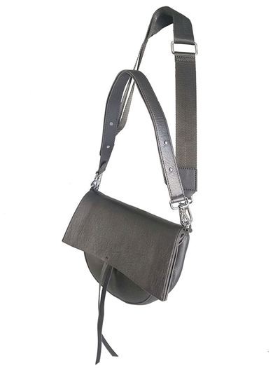 (АРТИКУЛ: 9555/1-01) СУМКА ЖЕНСКАЯ МАЛЕНЬКАЯ, НАТУРАЛЬНАЯ КОЖА, СЕРАЯ С НЕБОЛЬШИМ МАТОВЫМ БЛЕСКОМ, С ДВУМЯ РЕМНЯМИ ЧЕРЕЗ ПЛЕЧО