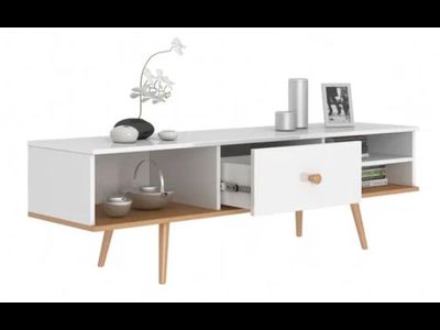 Тумба TV-1 Art design белый/бук