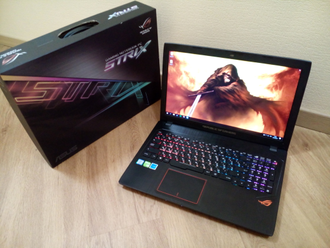 ASUS ROG STRIX GL553VE-FY039T (15.6 FHD IPS I7-7700HQ GTX1050ti 16ГБ 1TБ + 128SSD)