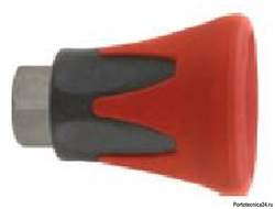 Пластиковая защита форсунки (красная), 400bar, 1/4внут, оцинк.сталь