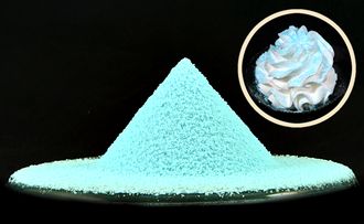 Пудра нетающая сахарная "Бархатная цветная" (голубая), 1кг