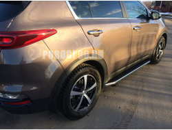Пороги на Kia Sportage (2018-2021) Premium