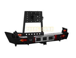 Задний силовой бампер серии Трофи на Chevrolet NIVA 2002-2020 (03.117.02)