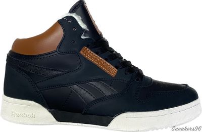 REEBOK CLASSIC MID Black/white Мужские (41-45)
