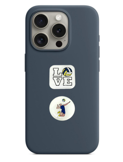 Набор волейбольных  3d стикеров