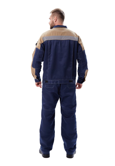 Костюм "РОЛЬФ" куртка/полукомб, цвет: Т.СЕРЫЙ/ЧЕРНЫЙ