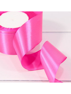 Лента атласная 50мм (89, малиновая), 22,9м