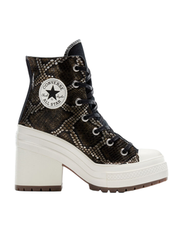 Converse Chuck 70 De Luxe Heel Black Snakeskin