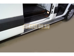 Порог алюминиевый ''Slim line Silver'' 2020 мм (правый) ТСС для Sollers Atlant 2023-