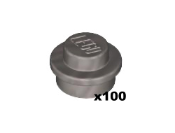 Plate, Round 1 x 1, Flat Silver (4073 / 4633691)