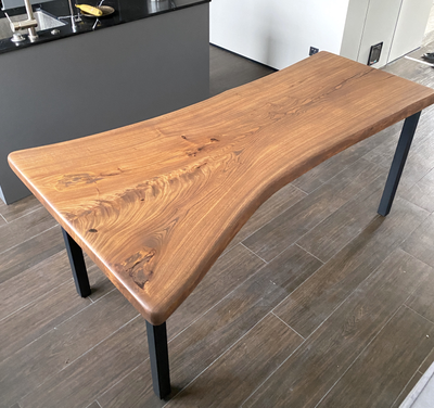 кухонный стол из слэба карагача