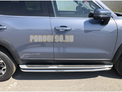 Защита порога труба d60 для Haval Dargo (2022-...)