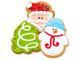 Печенье ванильное  Happy Cookies Новый год, 7шт