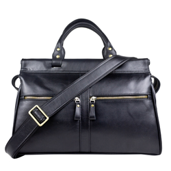 Кожаный саквояж Monvalle Premium black (арт. 4046-51)