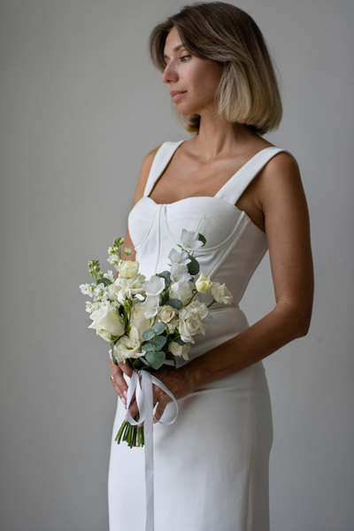 Букет невесты & Бутоньерка № 1367