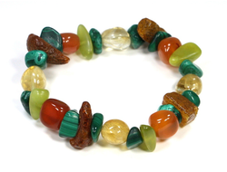 Сборка комбинированного браслета из камней на резинке, от 500 руб. (№22933)