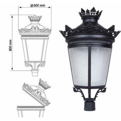 Садово-парковый светильник  Лувр