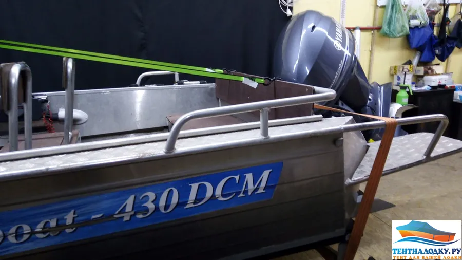 Тент на лодку WYATBOAT 430 MDC (кренолины)