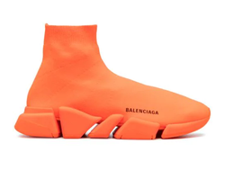 Orange balenciaga speed trainers shop