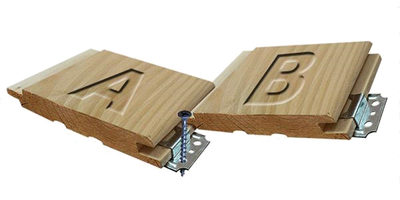 Кляймер для евровагонки оцинкованный №4, упаковка 100 шт