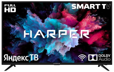 Телевизор Harper 40F751TS, 40"  Full HD  Яндекс ТВ  Черный