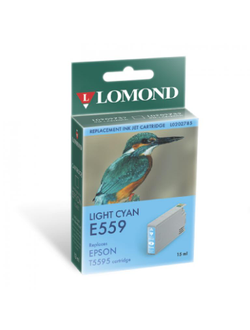 Картридж для принтера Epson, Lomonnd E559 Light Cyan, Светло-голубой, 15мл, Водорастворимые чернила
