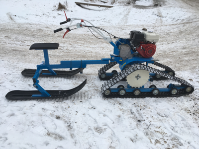 Гусеничный привод к  МБ (вал 30) Нева ГП-Н30 VOL (треугольная) УДЛИНЕННЫЙ, катки БУРАН 6к+1зв./РТа