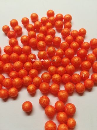 Изображение - Пенопластовые шарики для слайма крупные оранжевые - slime-shop.in.ua