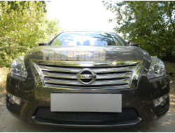 Защита радиатора Nissan Teana L33 2014- black PREMIUM