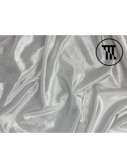 лоскут велюр-стрейч, цв. белый 2 м