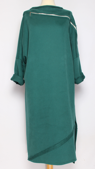 ПЛАТЬЕ БОХО "Молния плотное" малахит р.46-52